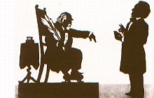 The critic Eduard Hanslick and Richard WagnerSilhouette